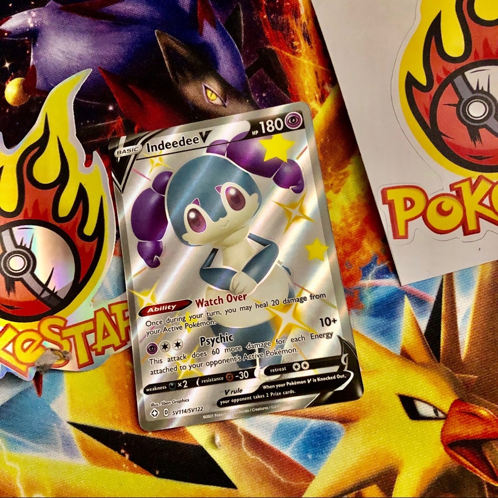 Pokemon Indeedee V card shining fates